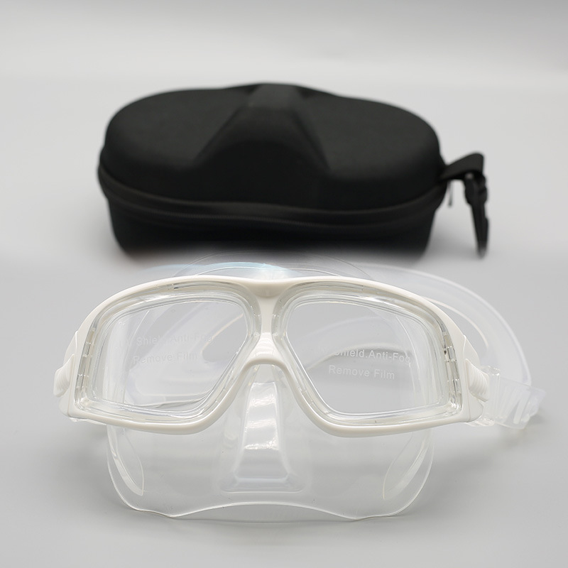 JUNHAIINS low-volume free diving mask tempered glass lightweight PC lens snorkeling mask