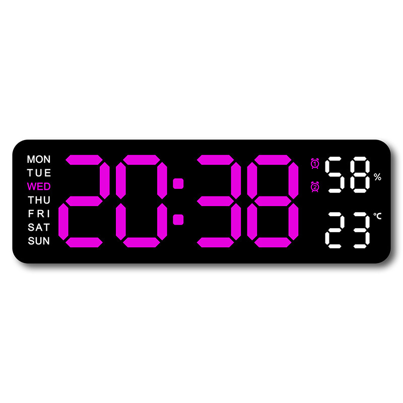 5503 Electronic Clock Simple Multifunctional Rectangle Large Font Alarm Clock Hanging or Standing