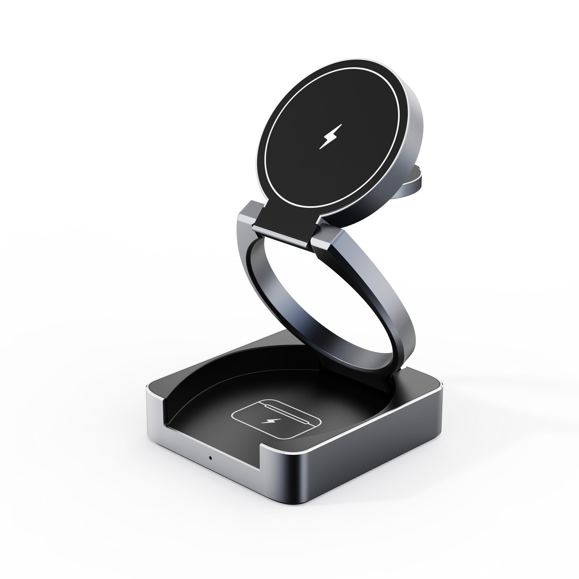For iPhone16 magnetic stand wireless charger three-in-one Apple earphone watch charger 25W wireless charger