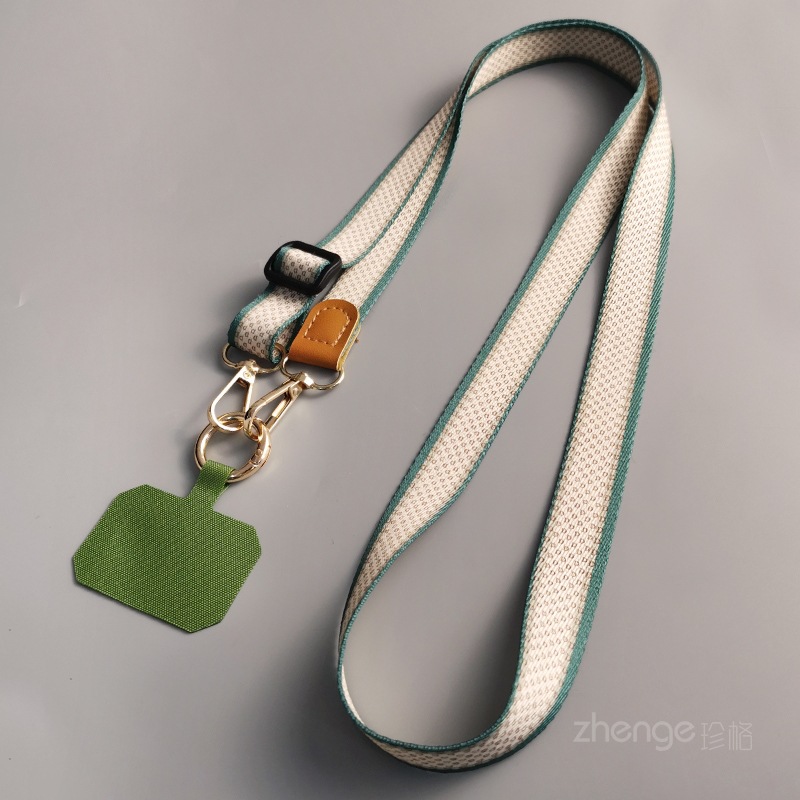 Zhenge phone strap crossbody solid color side long neck adjustable back strap detachable multi-use back strap simple