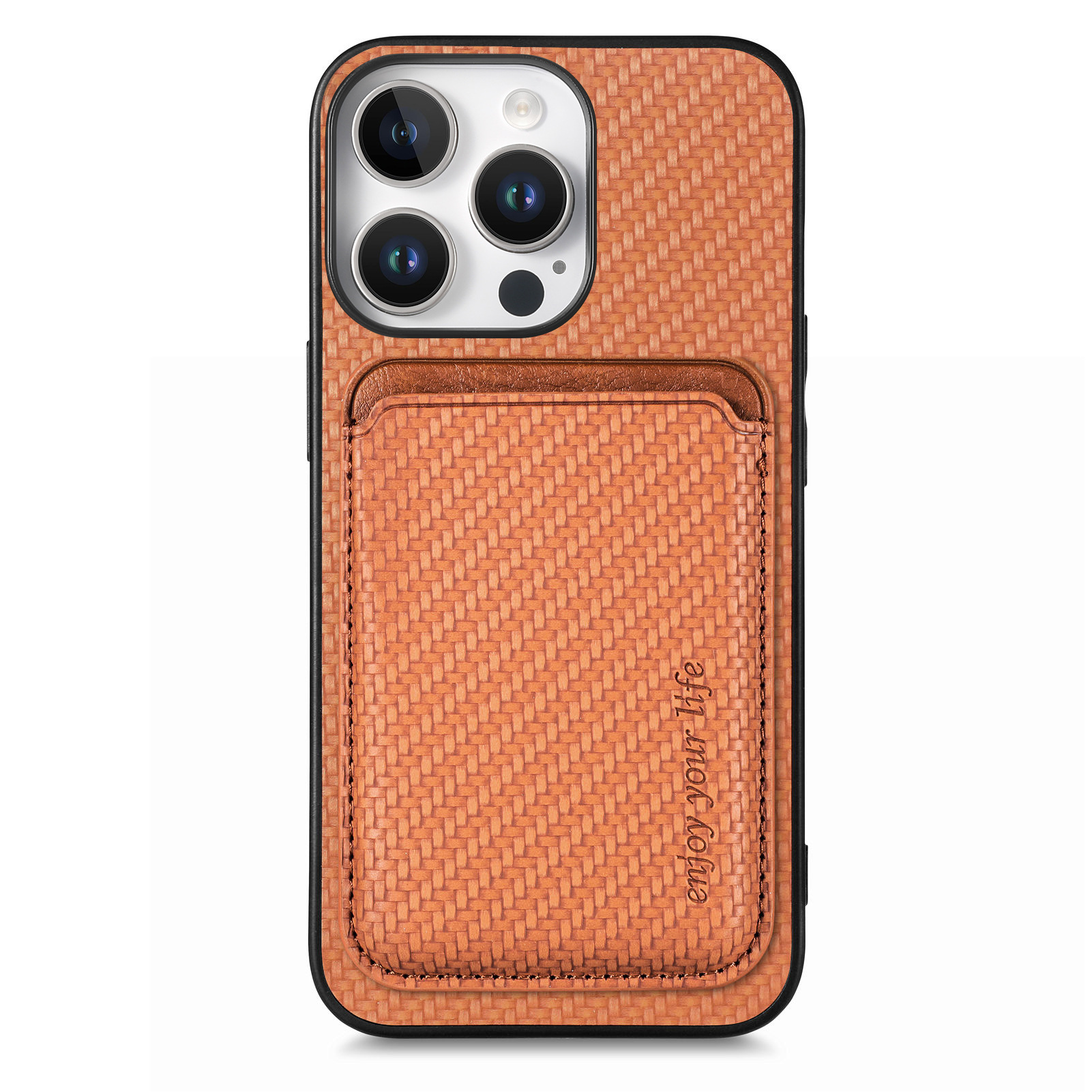 For iPhone 18 protective case back sticker magsafe magnetic case 14 fiber texture Apple 17 phone case
