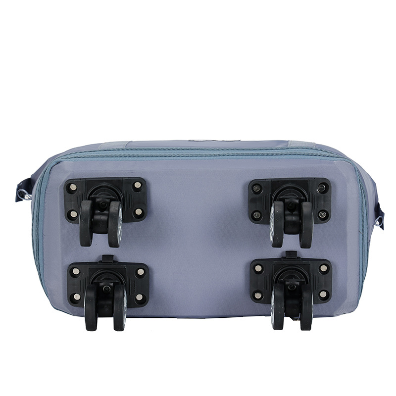 Travel bag with pulley universal wheel women large capacity foldable pull rod bag shopping storage luggage bag waterproof