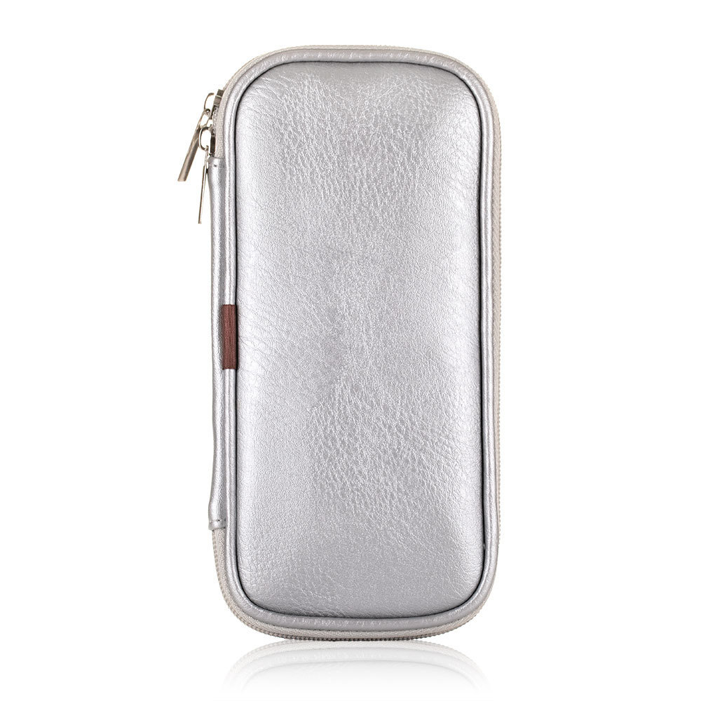 14-40 Hole Makeup Brush Bag Large Storage Bag Large Capacity Black Book Page Foldable Cosmetic Bag