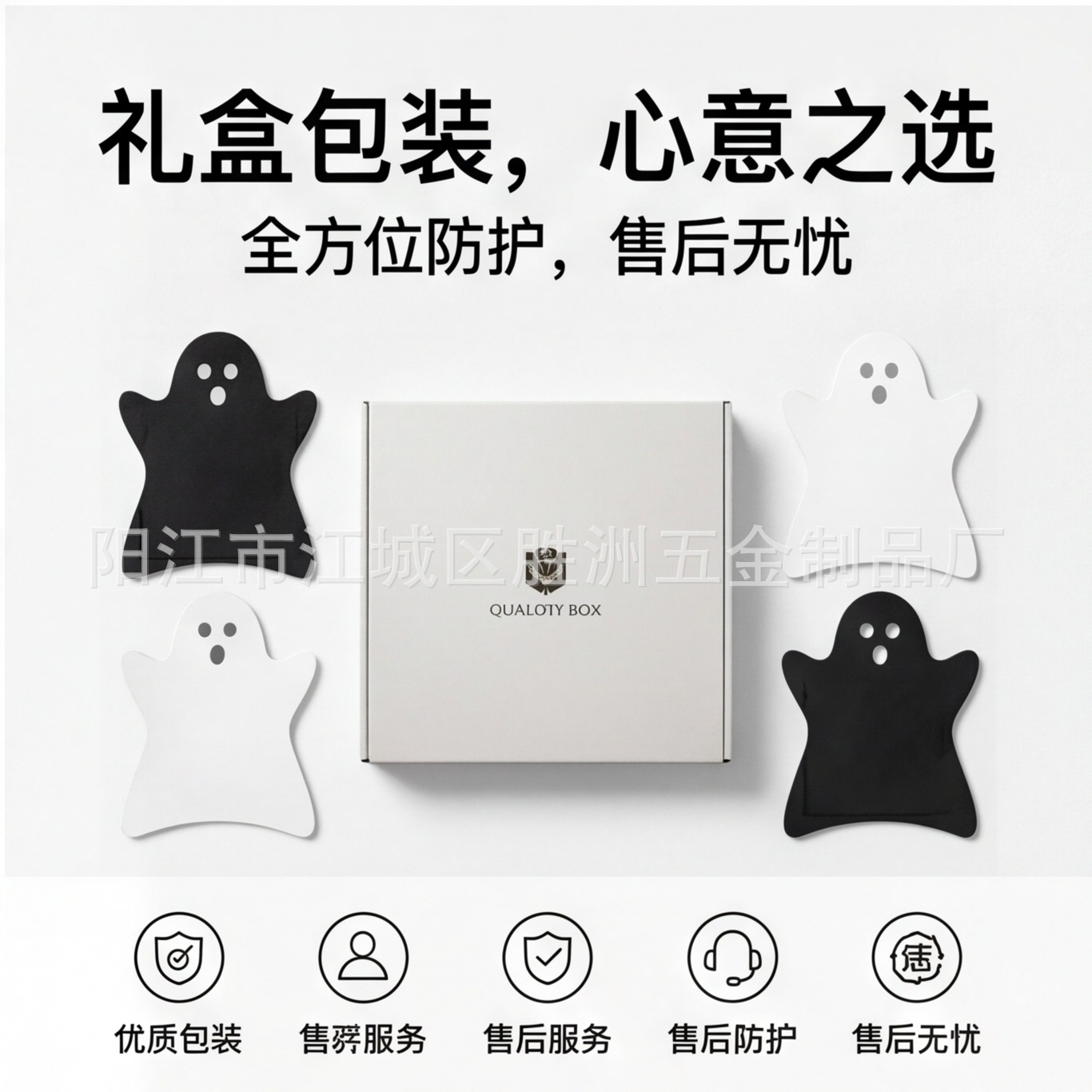 Marble Halloween Pattern Coaster Bread Tray Western Restaurant Coffee Platter INS Style