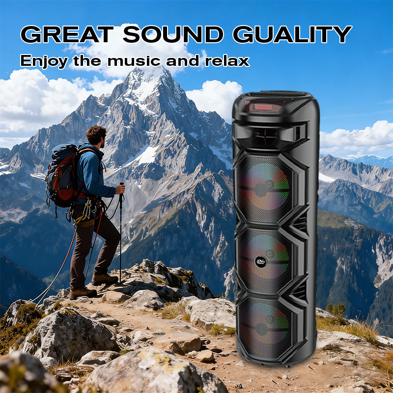 ZQS8301 Bluetooth Speaker Outdoor Wireless Microphone Park Speaker