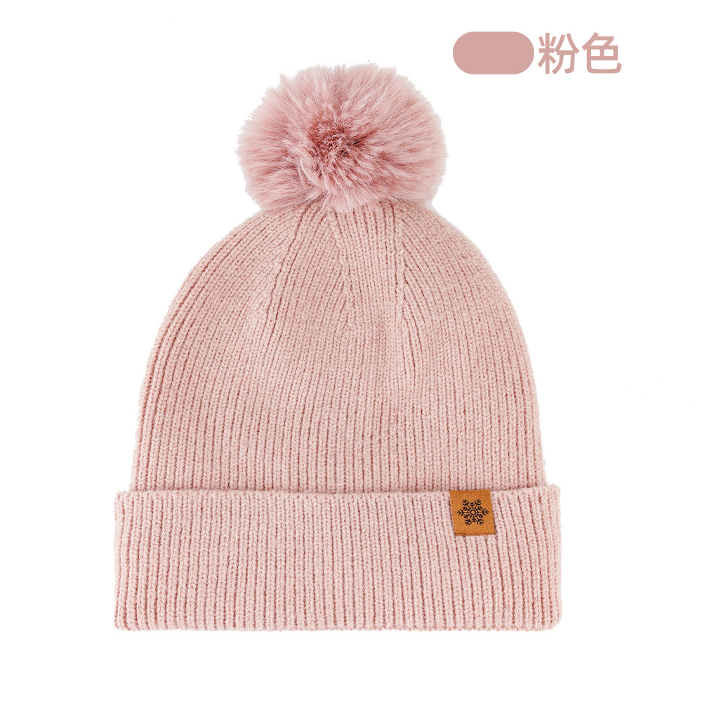 Knitted Hat Scarf Gloves Three-Piece Set Winter Outdoor Fleece-Lined Warm Earflap Beanie Wool Knit Hat