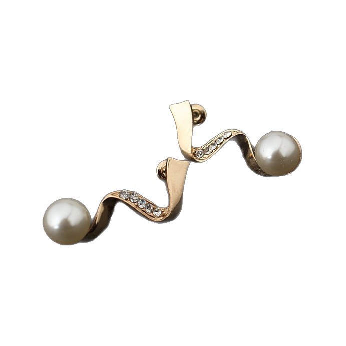 Pearl Necklace and Earring Set Deep V Collarbone Pearl Pendant
