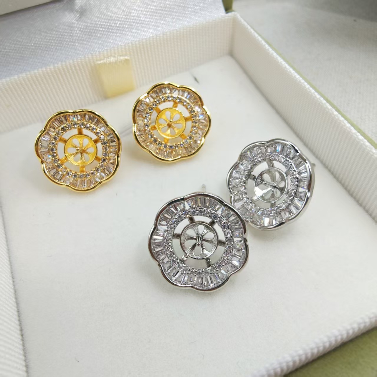 金色托（不含珠） · P1352（8-9mm）