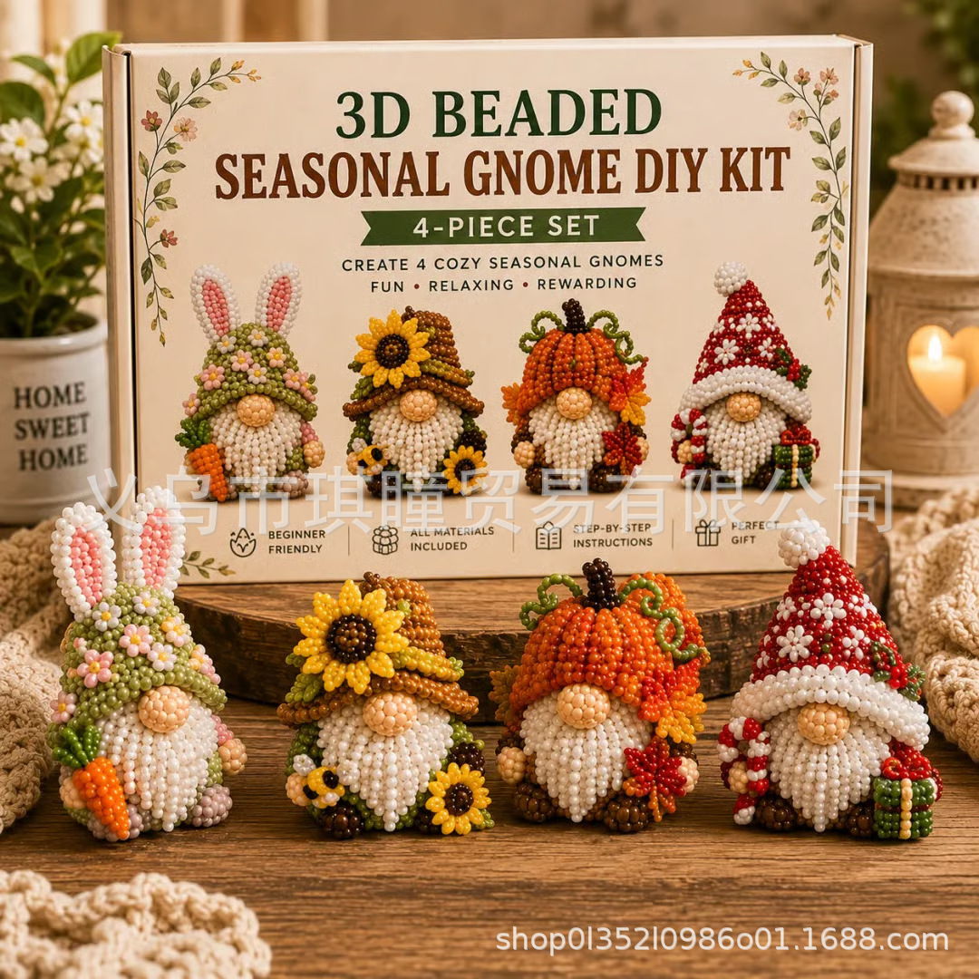 2026 3D Beaded Patriotic Gnome DIY Kit Beaded Wholesale