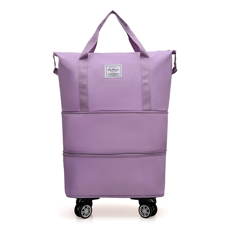 Foldable multi-purpose luggage large capacity handbag student use pull rod box universal wheel carry-on bag travel bag