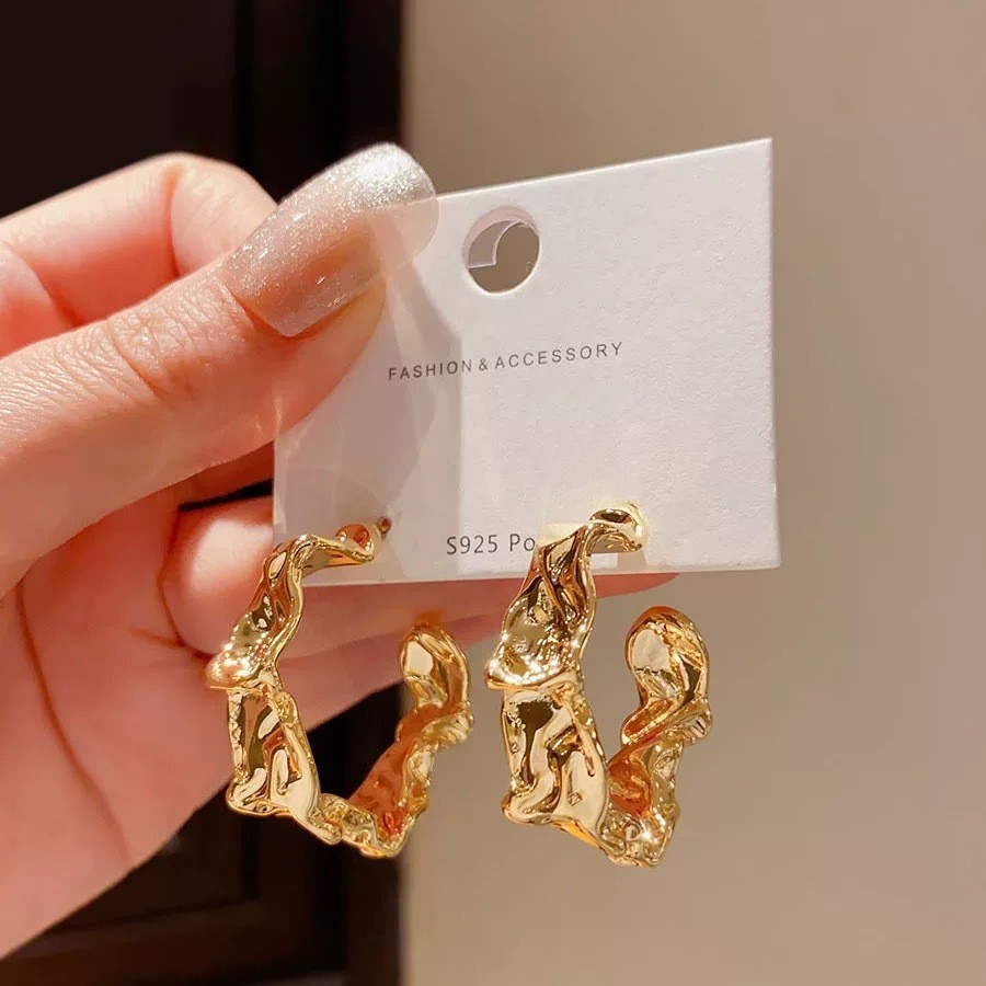 金色圆圈耳圈耳环