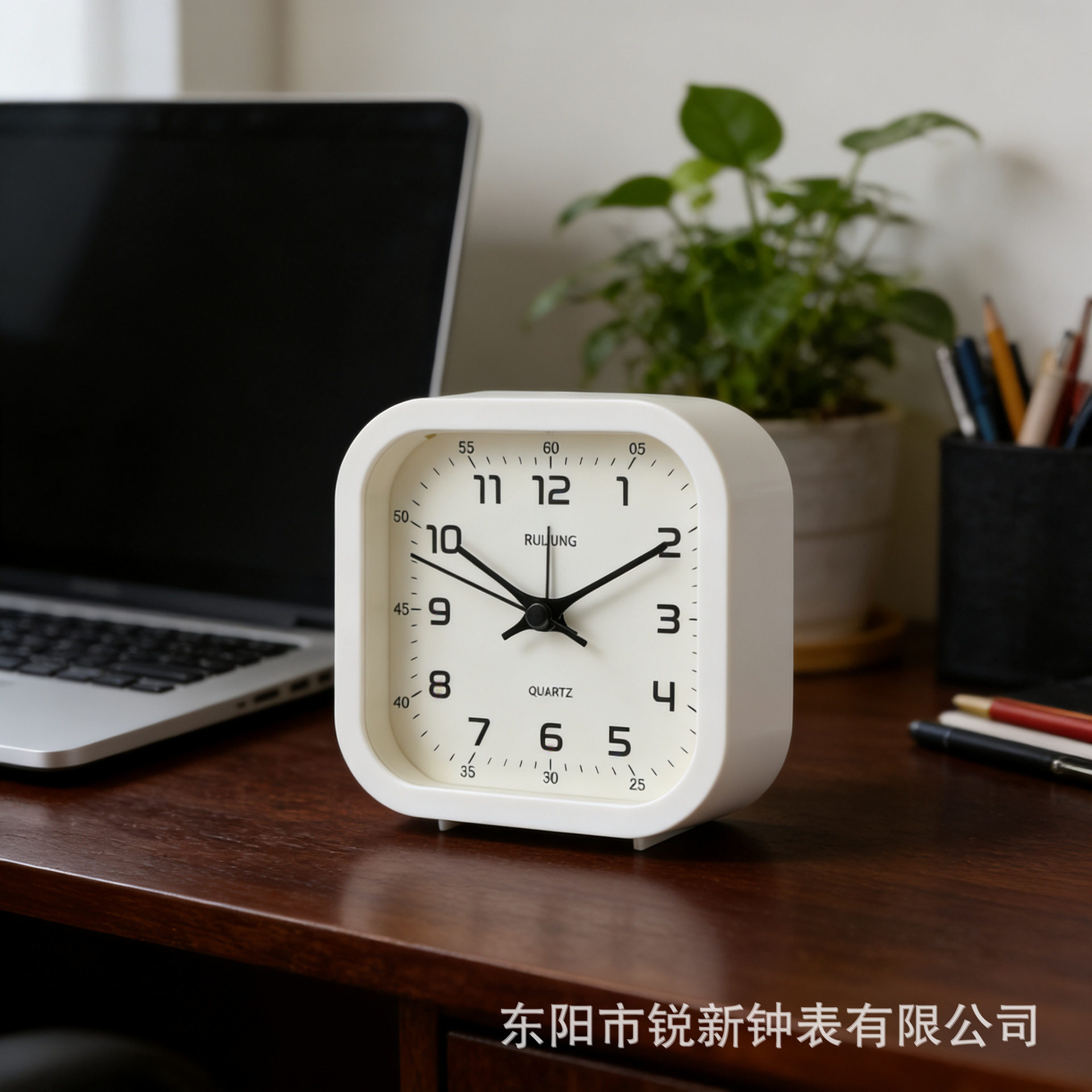 Simple bedside bell desk clock children desktop table silent clock student bedroom alarm clock