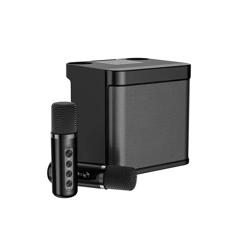 YS203K Karaoke Bluetooth Speaker Wireless Dual Microphone KTV All-in-One Machine Home Outdoor 203 Bluetooth Speaker
