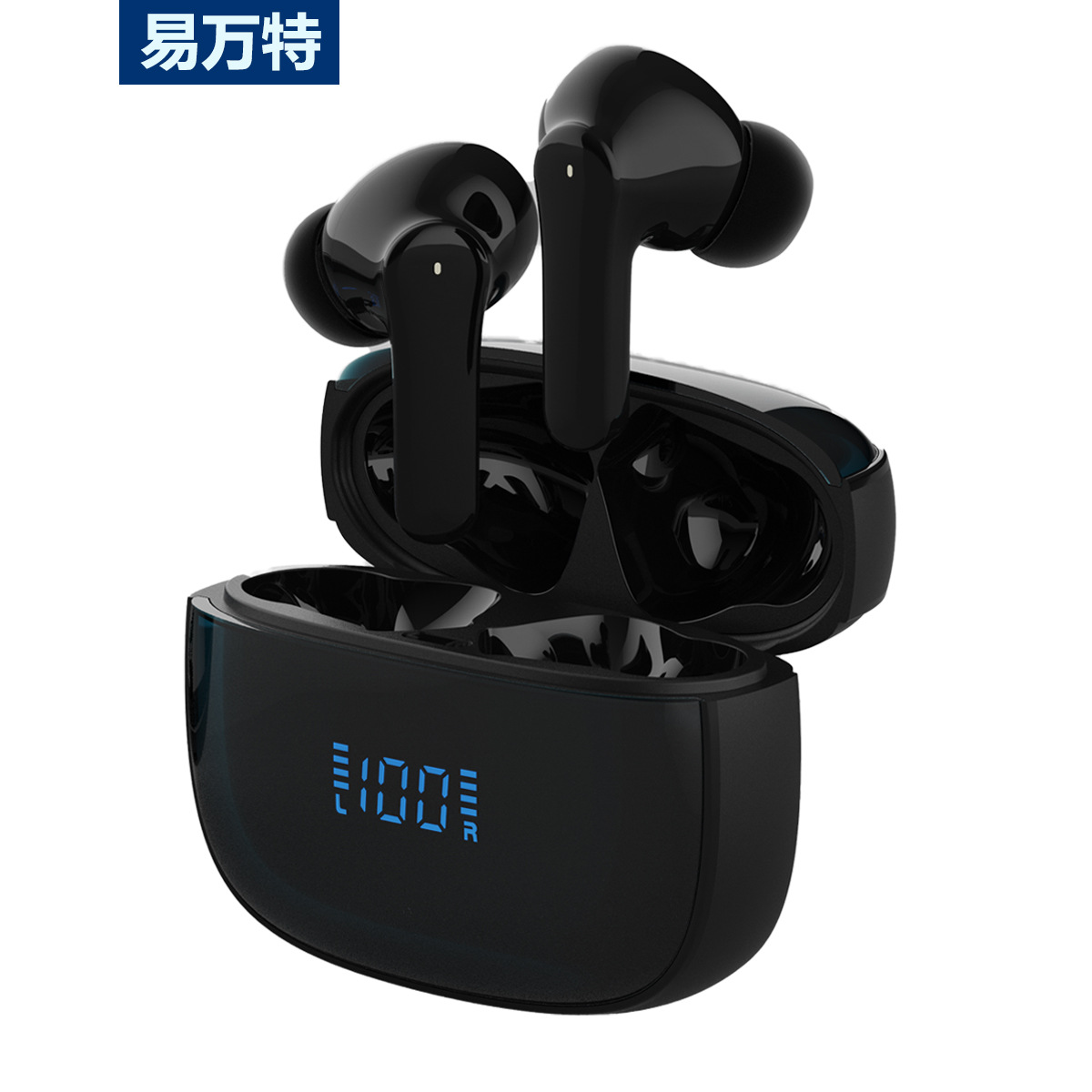 IVANTE Private Mold S18 Quad-Mic ENC Call Noise Reduction Low Latency Battery Display TWS In-Ear Bluetooth Headphones