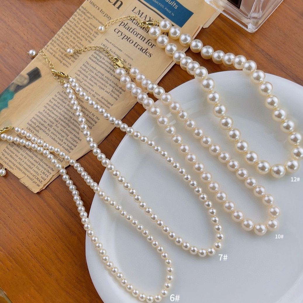 Oubiyabi Gentle Swarovski Imitation Pearl Necklace 24326