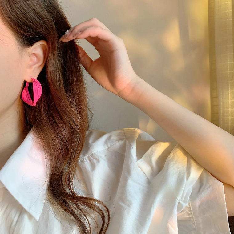 Klein Blue 925 Silver Needle Earrings Women 2025 New Ear Accessories