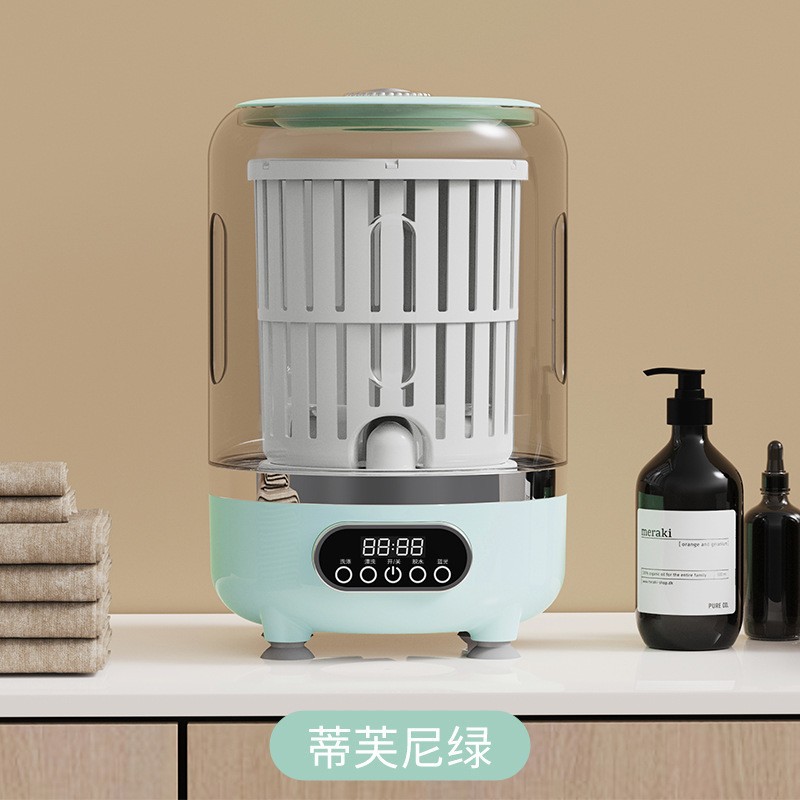 Mini Turbine Washing Machine Underwear Washing Cup Wash-Dry Integrated Small Portable Rechargeable Socks Underwear Special