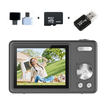 CCD 4K pixel digital camera student entry-level mini card machine home shooting green screen live streaming