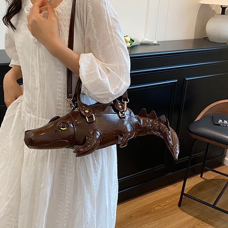 Novelty Handle Bag Shoulder Bag 2025 3D Crocodile Bag Crossbody Bag