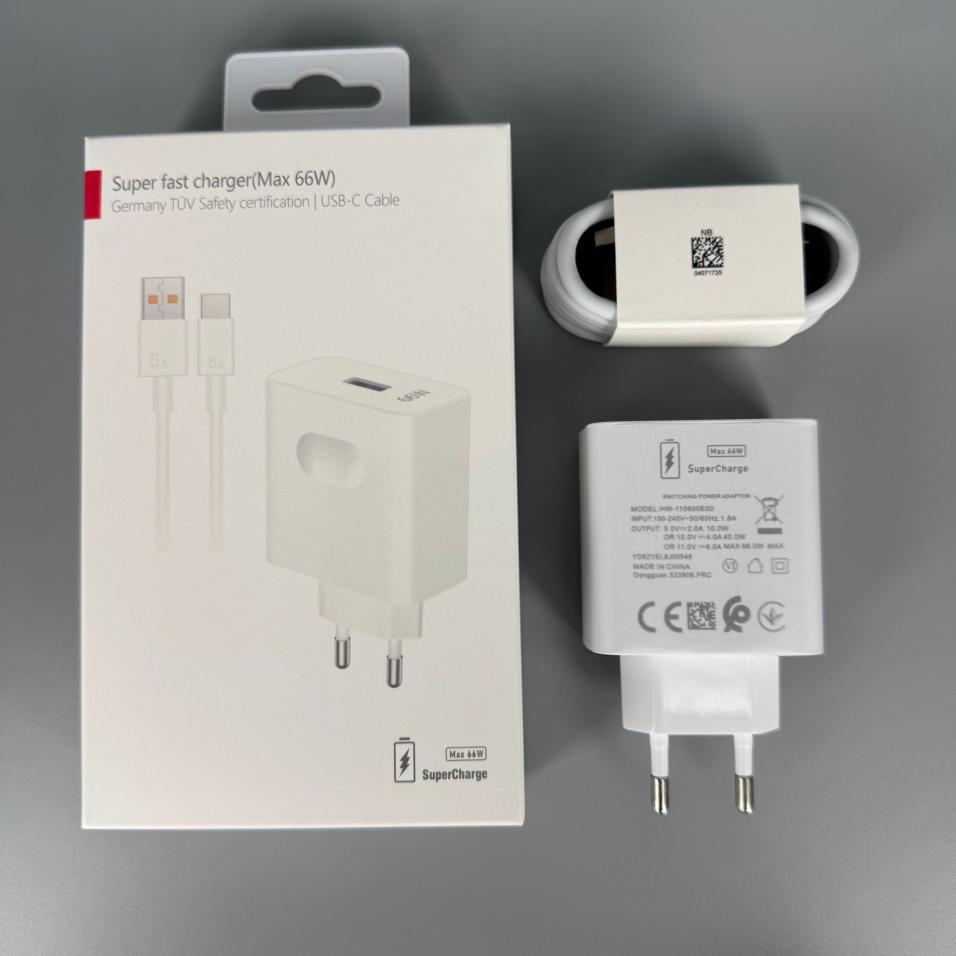 Applicable Huawei 66W Charger European Standard Charging Head USB American Standard Fast Charging Head Mobile Flash Charging Original