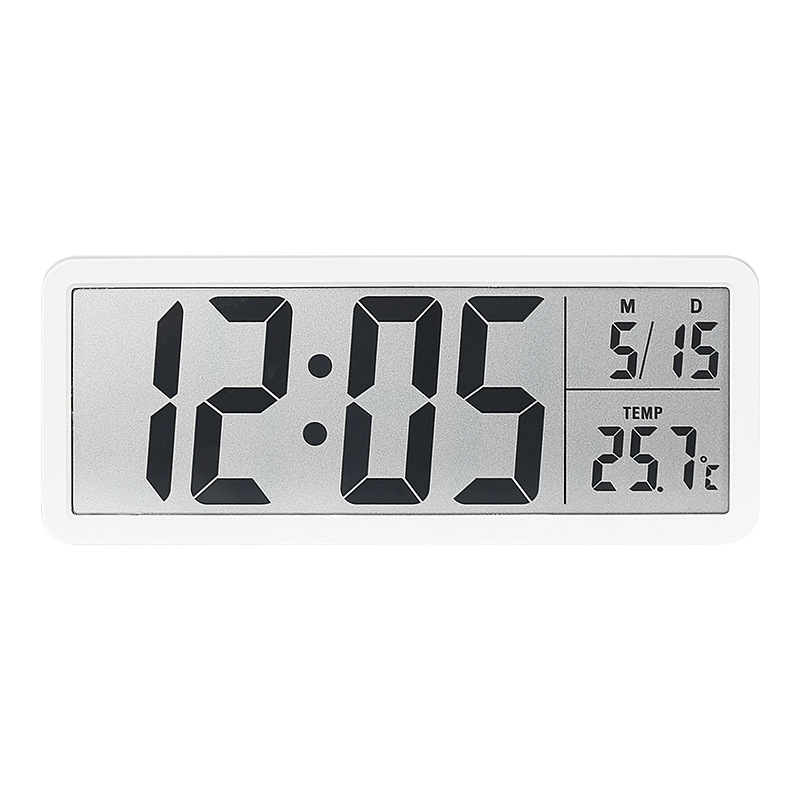 INS Simple Large Screen Clock Living Room Wall Clock Temperature and Humidity Clock Modern Clock Hanging or Standing YD106