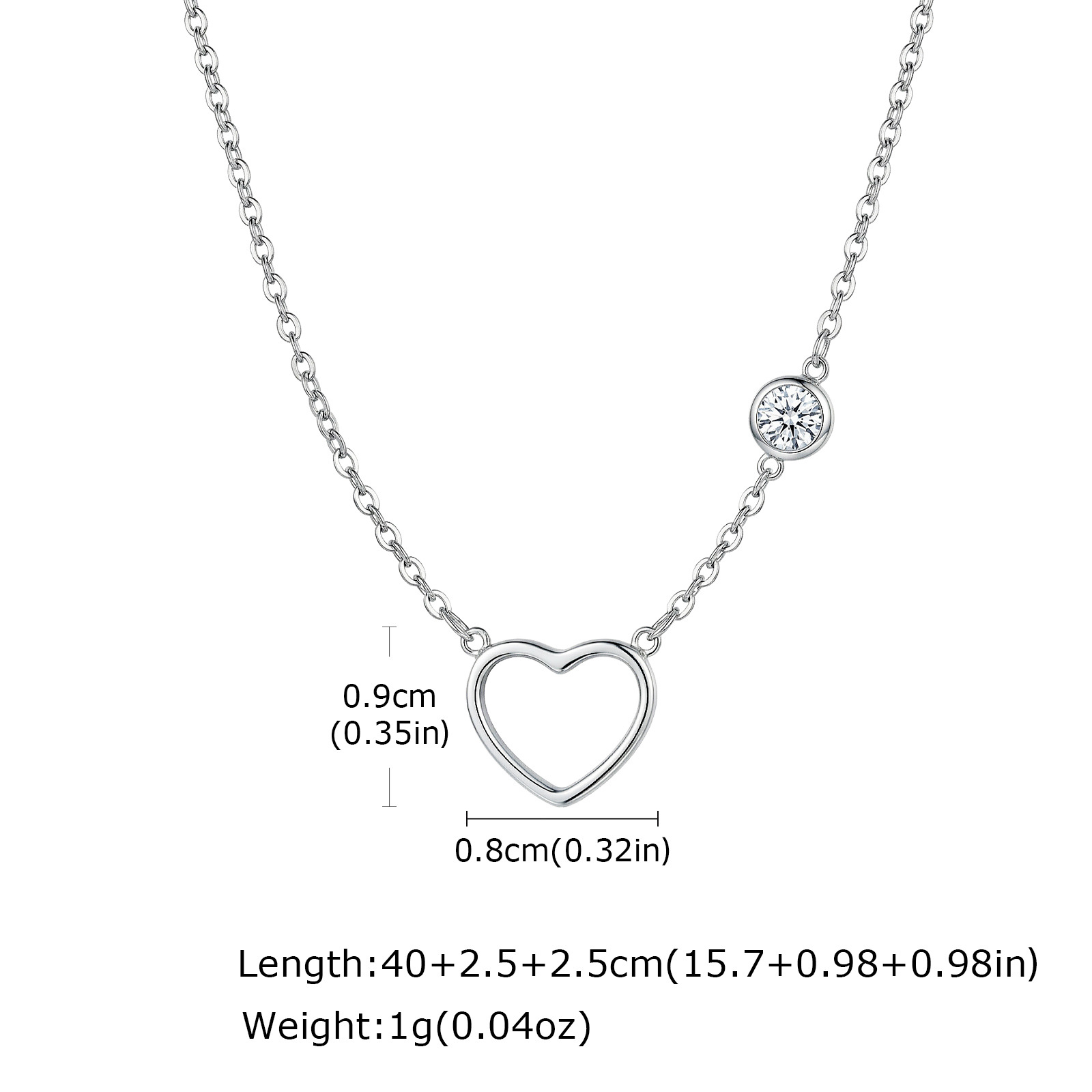 Huanmu Accessories Stainless Steel Cross Necklace Simple Single Zircon Collarbone Chain Women's Style