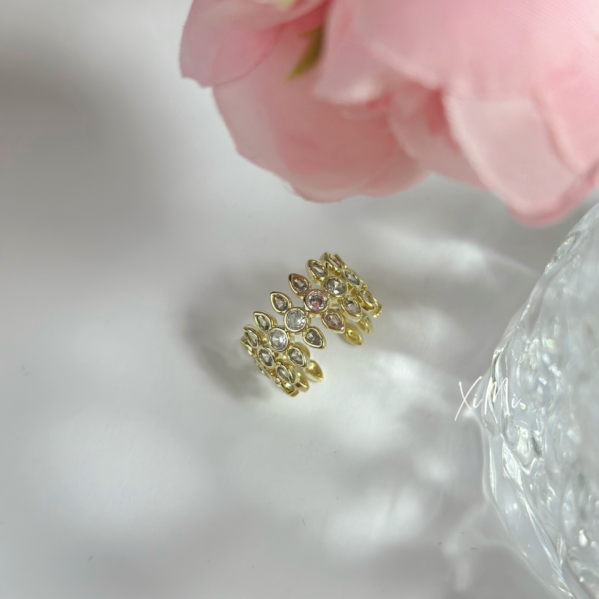 New Mesh Diamond Ring for Women Index Finger Exquisite Commute