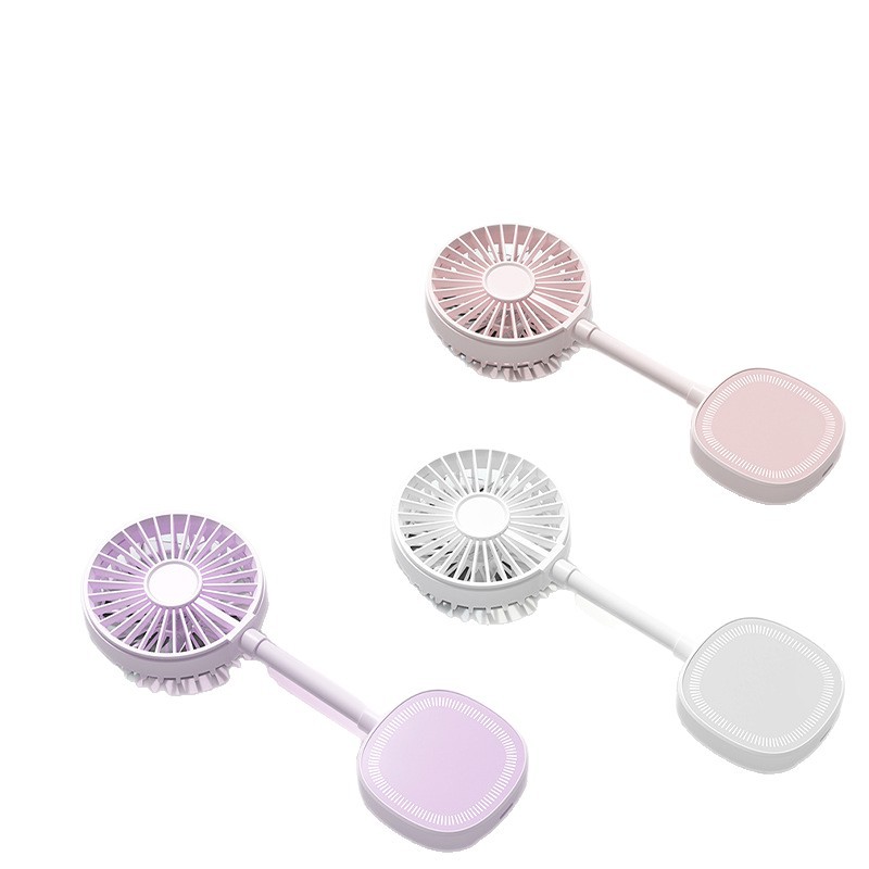 Magnetic mini fan handheld desktop strong magnetic adsorption three-speed silent wind hose portable summer cooling