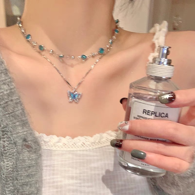 Seaside resort style natural shell bead adjustable necklace hand-woven rope sweet style collarbone chain
