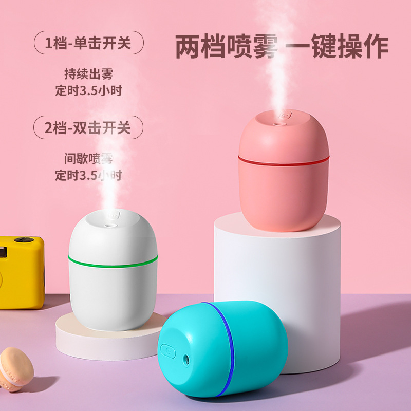 Usb mini air humidifier for bedroom small car home silent spray gift