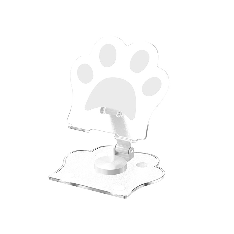 Cat paw acrylic phone stand live streaming portable foldable multifunctional tablet support stand live streaming stand