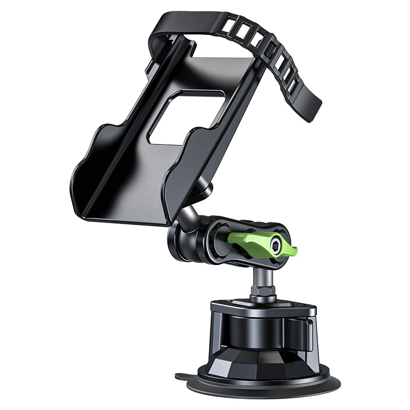 Car Mount Custom Dual Ball Head Adjustment Walkie Talkie Phone Fixed Bracket Suction Cup Wireless Walkie Talkie Bracket
