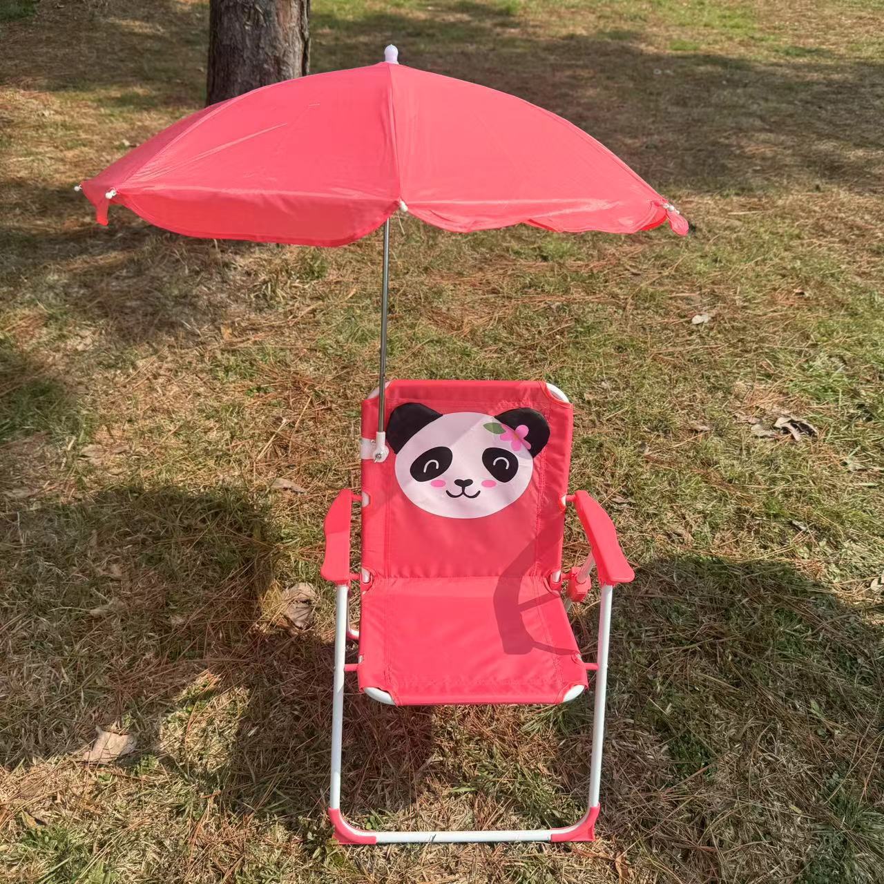Outdoor new baby photo seat stool, children's umbrella small chair cartoon infant board sunshade beach