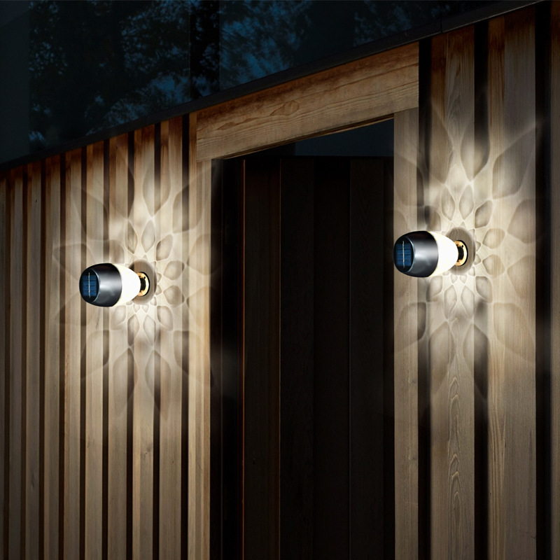 New solar wall light up and down light outdoor garden light automatic on at dusk home garden decoration light