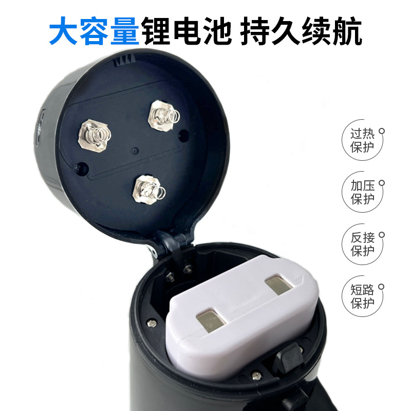 Handheld Lithium Battery Multifunctional Loudspeaker with LED Display Amplifier for Outdoor Promotion and Stall High Power Horn