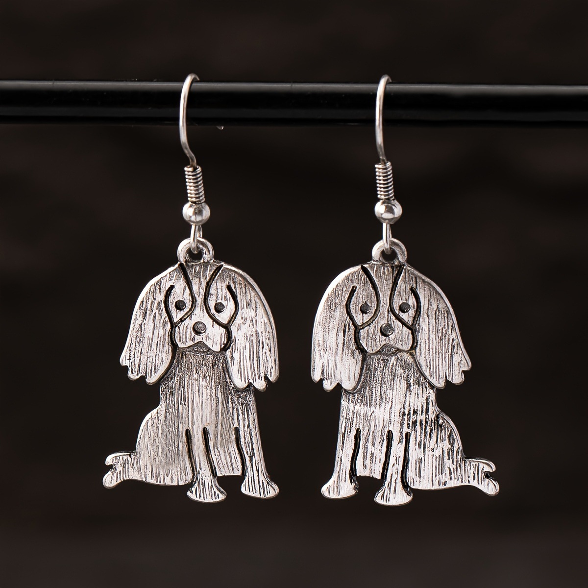 Qingdao Daiwei INS Accessories 1 Pair Cute Little Dog Bulldog Clip-On Earrings