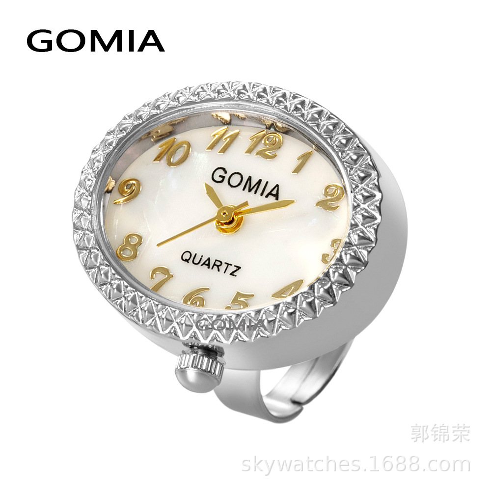 New Oval Ring Watch GOMIA Waterproof Finger Watch Ring Adjustable Digital Small Watch
