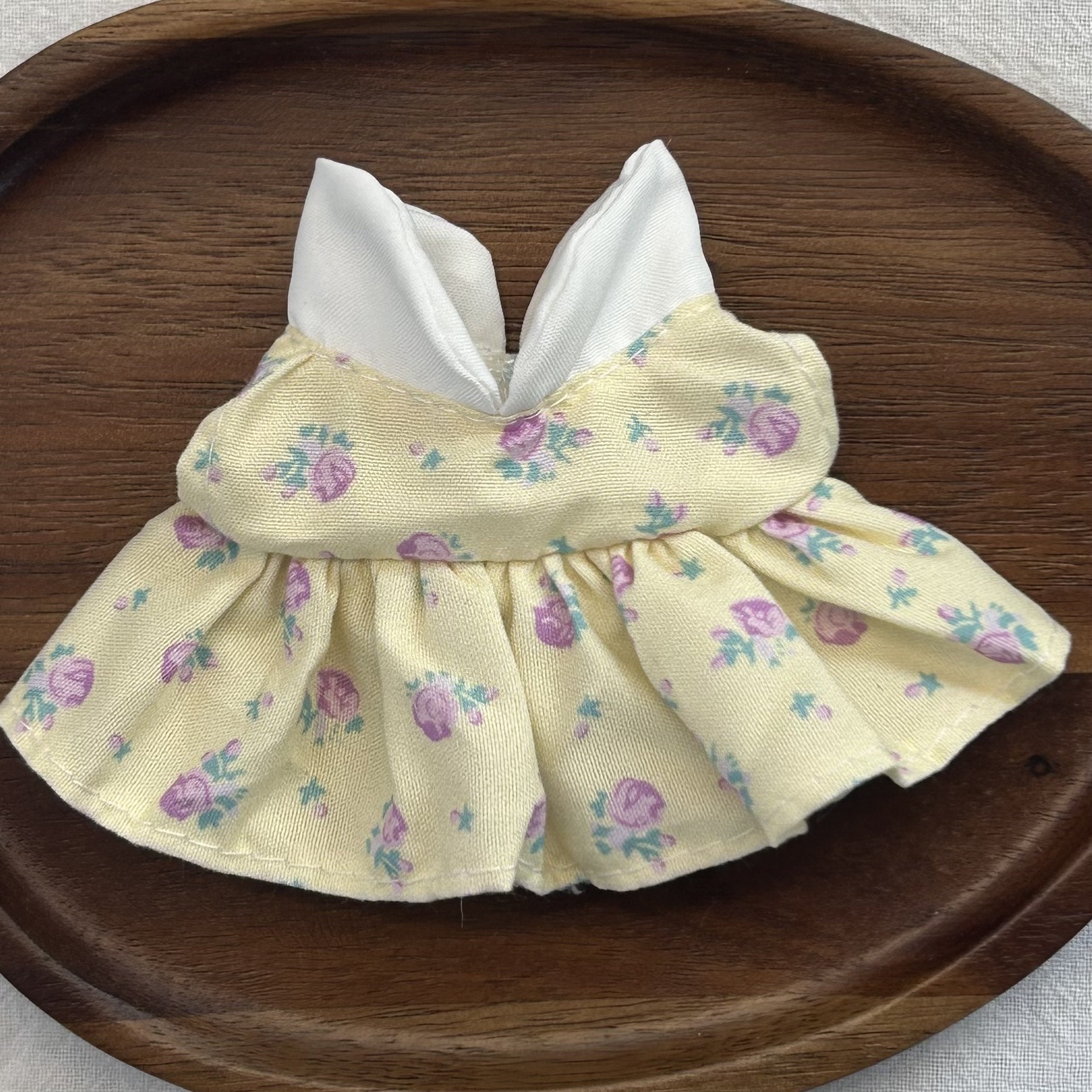 10cm doll clothing 17cm cotton doll floral dress replacement outfit kt cat diy accessory dimoo outfit