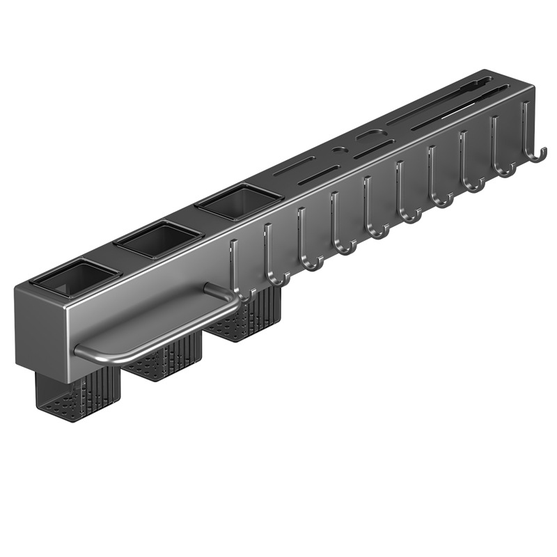 Knife Rack Kitchen Storage Rack No-Drill Modern Wall-Mounted Kitchen Knife Storage Rack