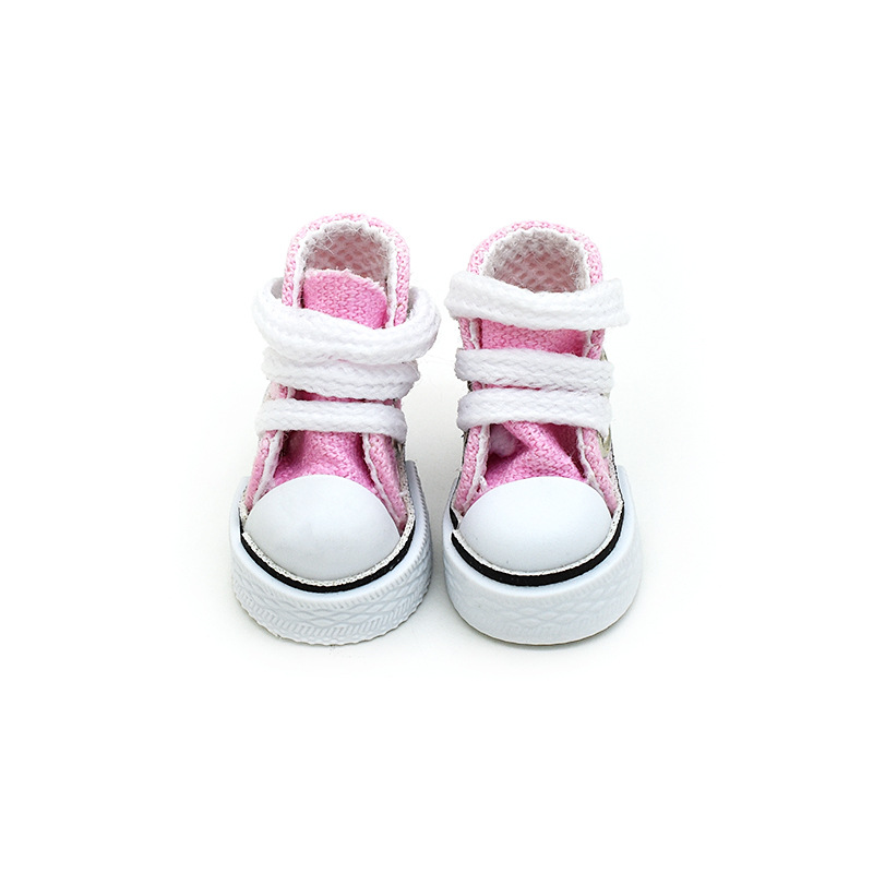 3.5CM Canvas Shoes 10cm Cotton Doll Clothes Changing Accessories OB24 8-Point BJD Finger Dance Toy Shoes