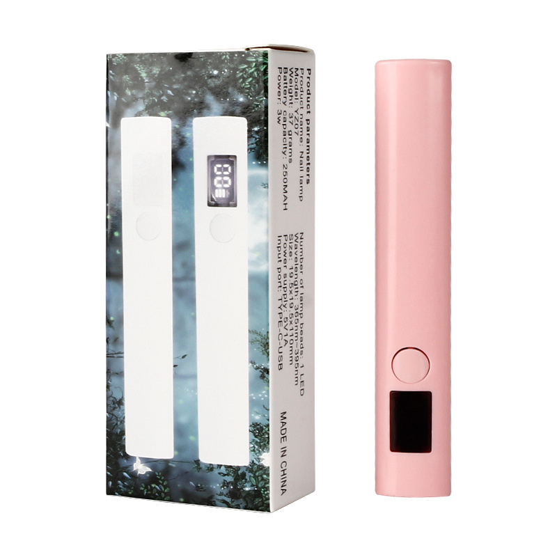Rechargeable Nail Art Linear Lamp Bracket Portable Mini UV Nail Curing Lamp Handheld Nail Quick-Dry Lamp