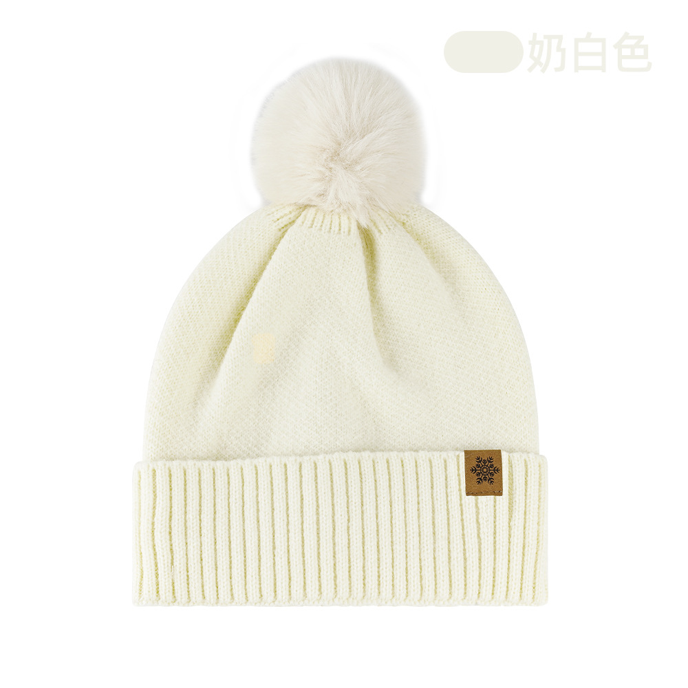 Knitted Hat Scarf Gloves Three-Piece Set Winter Outdoor Fleece-Lined Warm Earflap Beanie Wool Knit Hat