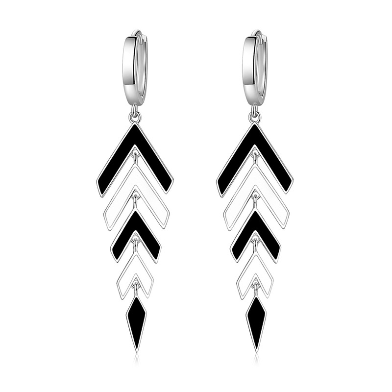 Earrings that rise higher and higher for women, arrow earrings, diamond-shaped earrings, drop earrings