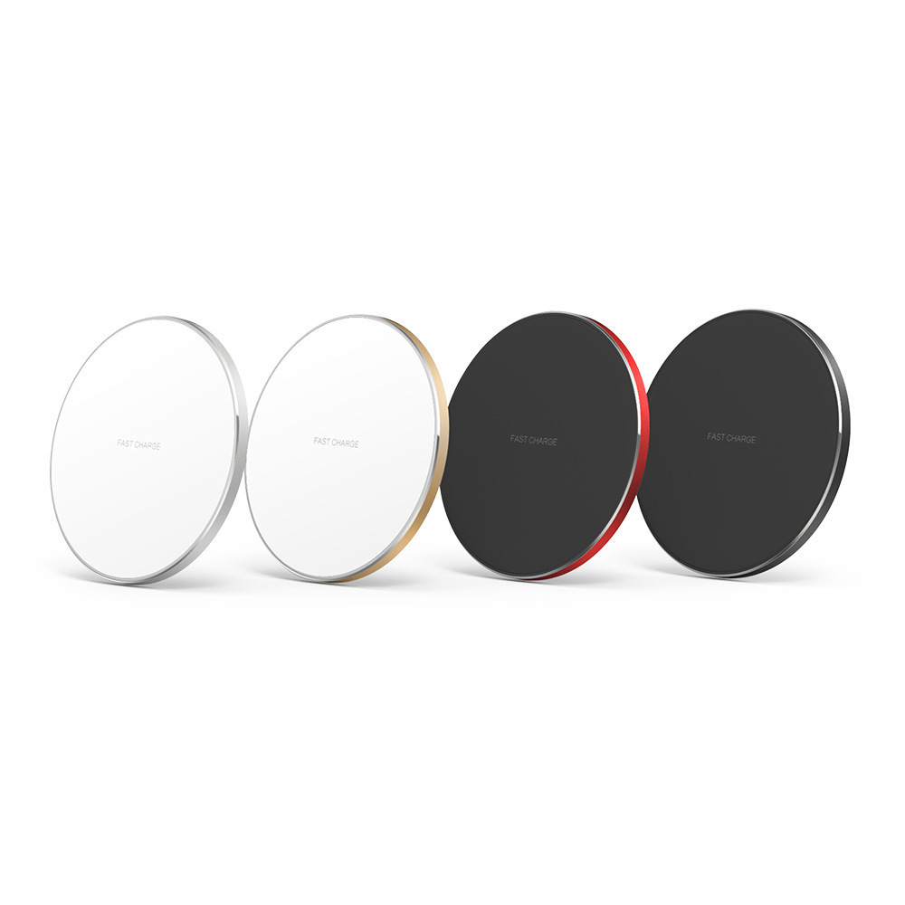Phone wireless charger 15W round wireless charger with breathing light aluminum alloy 35W desktop charger