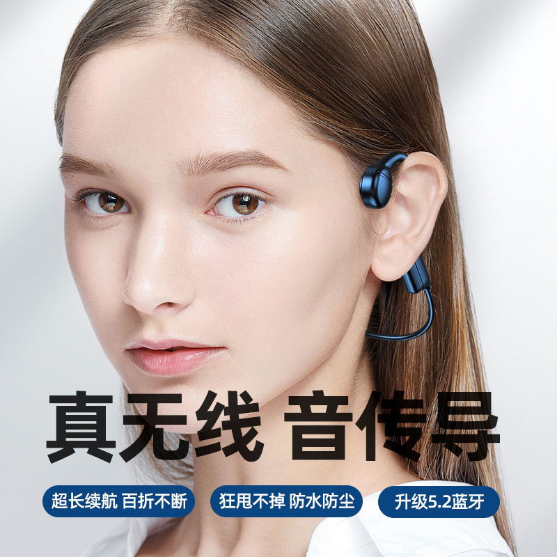 Strictly Selected Electric Huaqiangbei Hanging Ear Type In-Ear-Free Bluetooth Air Conduction Earphones Wireless Running Sports