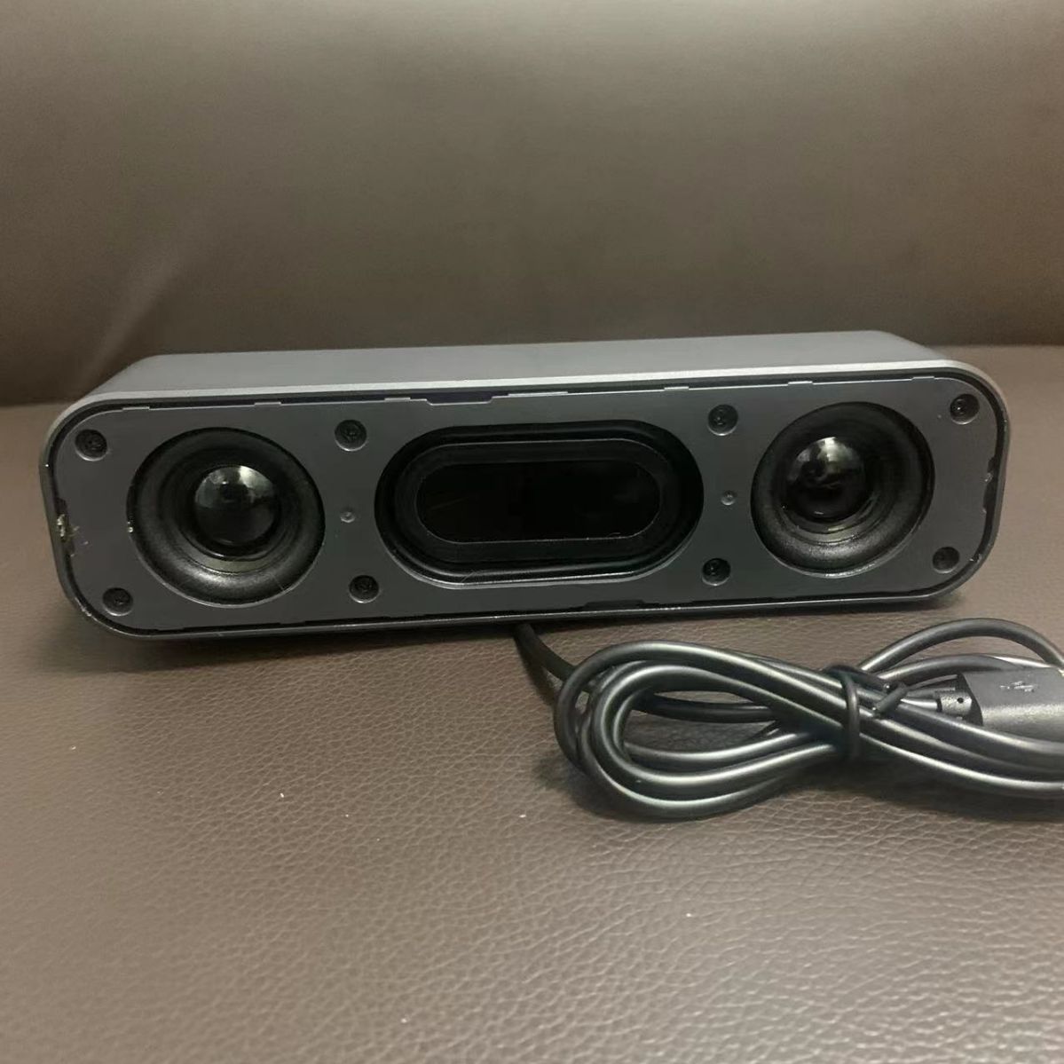 Computer USB Desktop Small Speaker, Laptop Portable Desktop Long Sound Bar Sound Card Speaker Stereo