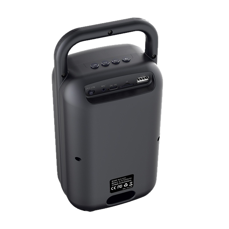 New portable square dance dual 3-inch RGB loud volume high sound quality card Bluetooth speaker