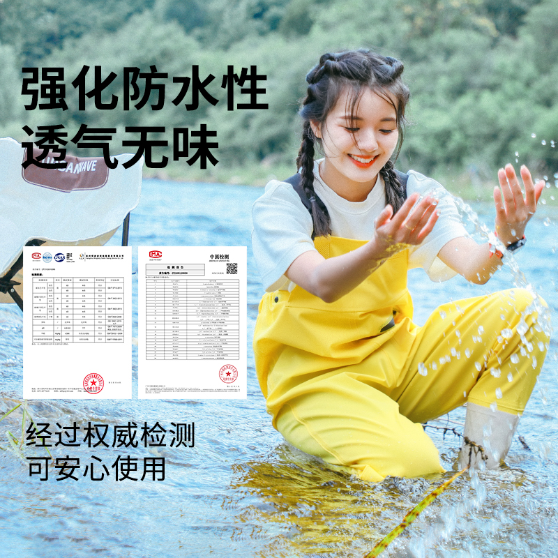Women's waders beach equipment adult waterproof clothing lower body wading suit water pants water shoes one-piece full