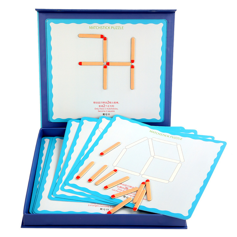 Kindergarten Toy Thinking Matchstick Puzzle Fun Children's Educational Early Education Toy for Boys and Girls