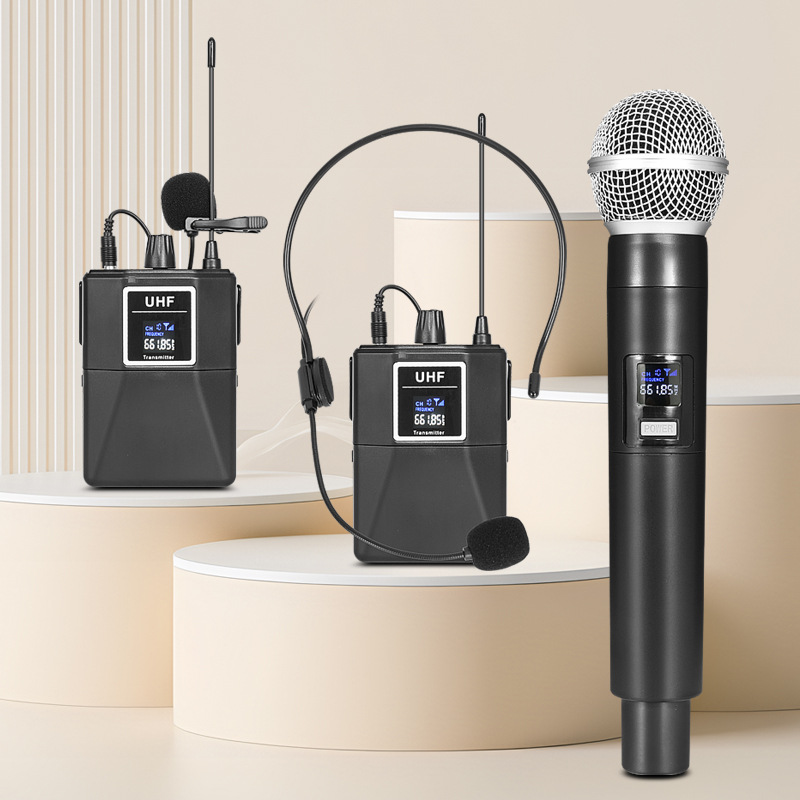 Wireless Microphone Home K歌 One to Four Outdoor Speaker Karaoke Conference Host Performance Microphone